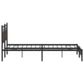 Miniatyrbilde 8 av 11: vidaXL Sengeramme uten madrass brun eik 160x200 cm konstruert tre