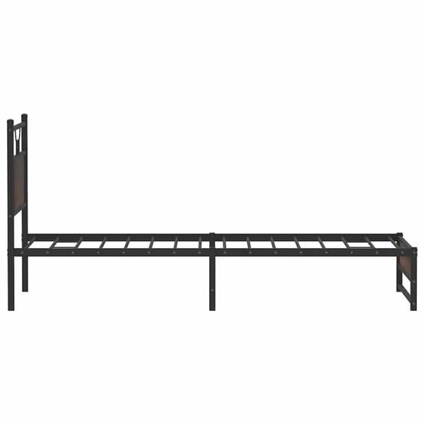 vidaXL sengeramme 80x200 cm uden madras konstrueret træ brunt eg
