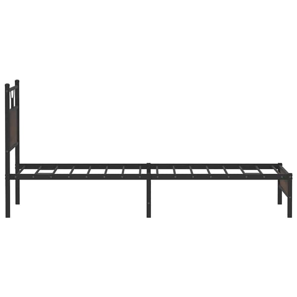 vidaXL Sengeramme uten madrass brun eik 90x200 cm konstruert tre