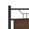 Miniatyrbillede 10 af 11: vidaXL sengeramme 120x200 cm uden madras konstrueret træ brunt eg