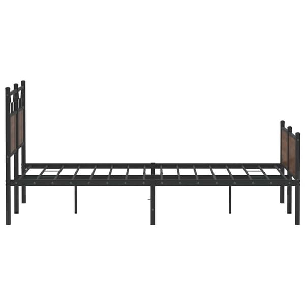 vidaXL Sengeramme uten madrass brun eik 150x200 cm konstruert tre