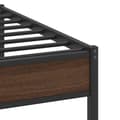 Pikkukuva 11 / 11: vidaXL Sängynrunko ilman patjaa ruskea tammi 100x190 cm tekninen puu