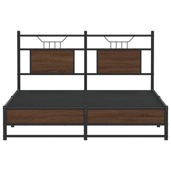 vidaXL Sengeramme uten madrass brun eik 140x200 cm konstruert tre