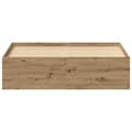 Miniatyrbilde 6 av 11: vidaXL Sengeramme uten madrass artisan eik 135x190 cm konstruert tre