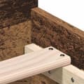 Miniatyrbilde 9 av 11: vidaXL Sengeramme uten madrass gammelt tre 75x190 cm konstruert tre