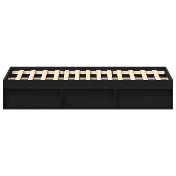 vidaXL Sengeramme uten madrass svart eik 150x200 cm konstruert tre