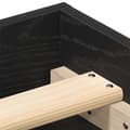 Miniatyrbilde 9 av 11: vidaXL Sengeramme uten madrass svart eik 160x200 cm konstruert tre