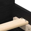 Miniatyrbilde 10 av 11: vidaXL Sengeramme uten madrass svart eik 120x190 cm konstruert tre