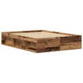 Miniatyrbilde 5 av 11: vidaXL Sengeramme uten madrass gammelt tre 135x190 cm konstruert tre
