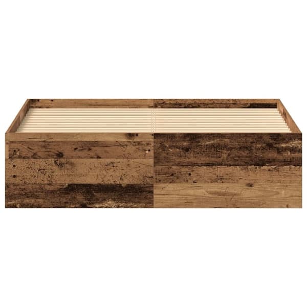 vidaXL Sengeramme uten madrass gammelt tre 135x190 cm konstruert tre