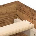 Miniatyrbilde 9 av 11: vidaXL Sengeramme uten madrass gammelt tre 135x190 cm konstruert tre