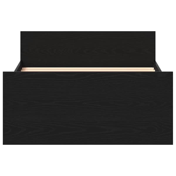 vidaXL Sengeramme uten madrass svart eik 90x190 cm konstruert tre