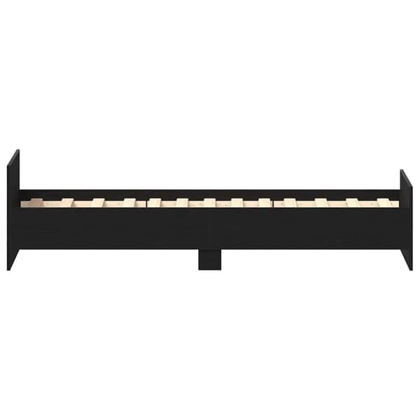 vidaXL Sengeramme uten madrass svart eik 90x190 cm konstruert tre