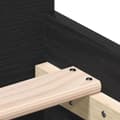 Miniatyrbilde 9 av 11: vidaXL Sengeramme uten madrass svart eik 90x190 cm konstruert tre