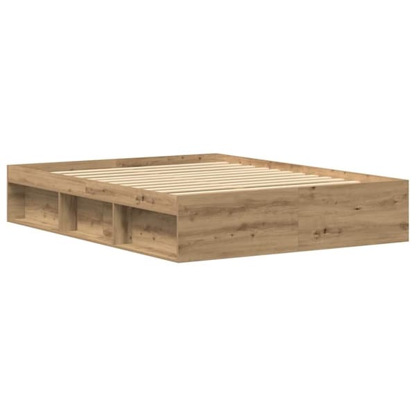 vidaXL sengestel uden madras 150x200cm konstrueret træ kunsteg