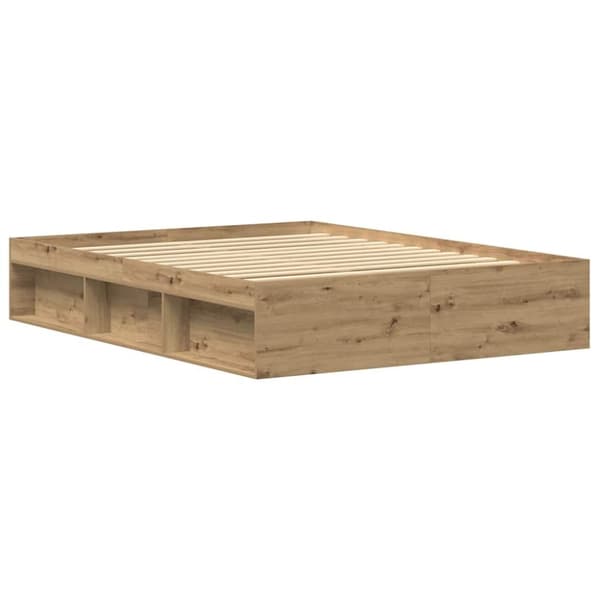 vidaXL sengestel uden madras 150x200cm konstrueret træ kunsteg