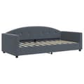 Miniatyrbillede 7 af 10: vidaXL daybed med udtræk 90x190 cm velour mørkegrå