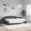 Miniatyrbillede 2 af 10: vidaXL daybed med udtræk 90x190 cm velour mørkegrå