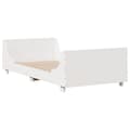Miniatyrbillede 6 af 11: vidaXL sengeramme uden madras 90x200 cm massivt fyrretræ hvid
