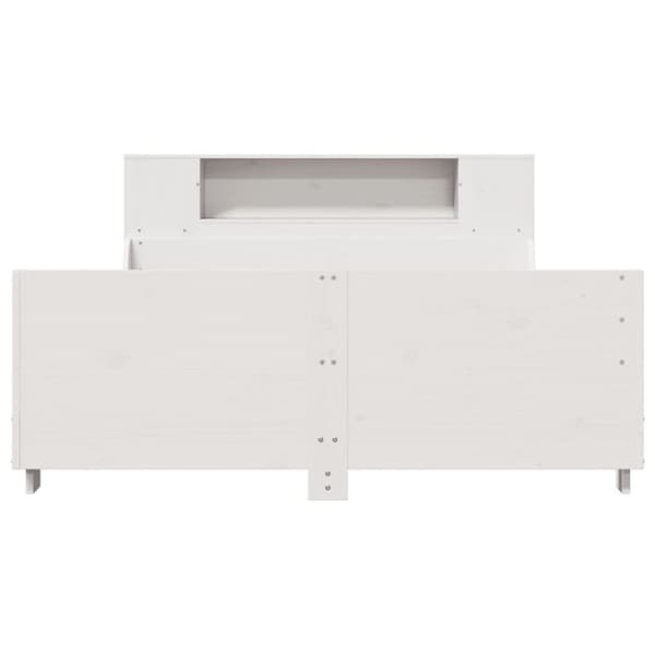 vidaXL Sengeramme uten madrass hvit 120x200 cm heltre furu