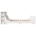 Miniatyrbilde 8 av 11: vidaXL Sengeramme uten madrass hvit 120x200 cm heltre furu