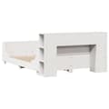 Miniatyrbilde 9 av 11: vidaXL Sengeramme uten madrass hvit 120x200 cm heltre furu