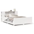 Miniatyrbilde 1 av 11: vidaXL Sengeramme uten madrass hvit 120x200 cm heltre furu