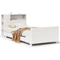 Miniatyrbilde 3 av 11: vidaXL Sengeramme uten madrass hvit 90x200 cm heltre furu