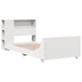 Miniatyrbilde 4 av 11: vidaXL Sengeramme uten madrass hvit 90x200 cm heltre furu