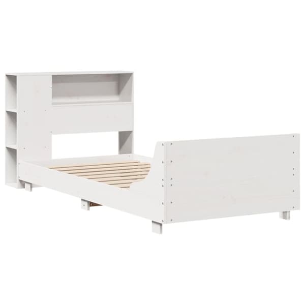 vidaXL Sengeramme uten madrass hvit 90x200 cm heltre furu