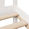 Miniatyrbillede 10 af 11: vidaXL seng med reol uden madras 120x200 cm massivt fyrretræ hvid