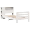 Miniatyrbilde 4 av 11: vidaXL Sengeramme uten madrass hvit 90x200 cm heltre furu