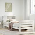 Miniatyrbilde 2 av 11: vidaXL Sengeramme uten madrass hvit 90x200 cm heltre furu