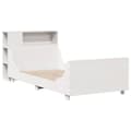 Miniatyrbilde 4 av 11: vidaXL Sengeramme uten madrass hvit 90x190 cm heltre furu