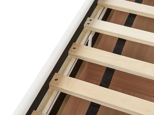 Dagseng Off-white Fløyel 90 x 200 cm Lamellramme Skuffer Glamorøs stil Enkeltseng Soverom