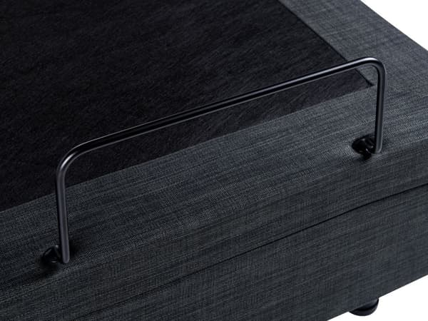 Elektrisk seng Mørkegrå Polyester 180 x 200 cm Fjernkontroll Justerbar Uten Sengegavl