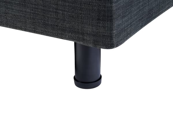 Elektrisk seng Mørkegrå Polyester 180 x 200 cm Fjernkontroll Justerbar Uten Sengegavl