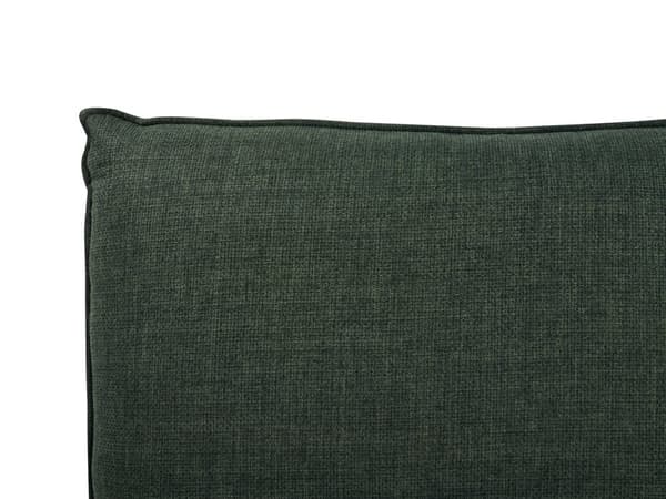Dobbeltseng Stoff Mørkegrønn 180 x 200 cm Moderne dobbeltseng Stoff To-mannsseng Lav sengeramme Minimalistisk design