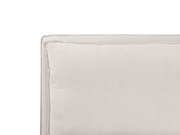 Seng Beige 180 x 200 cm Moderne To Mands Seng med Opbevaring Blød Sengegavl Dobbeltseng Sengeramme Retro Design