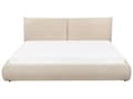 Miniatyrbillede 6 af 11: Seng Beige Boucle 180 x 200 cm Moderne To Mands Blød Sengegavl Dobbeltseng Sengeramme Retro Design Stofseng Plys