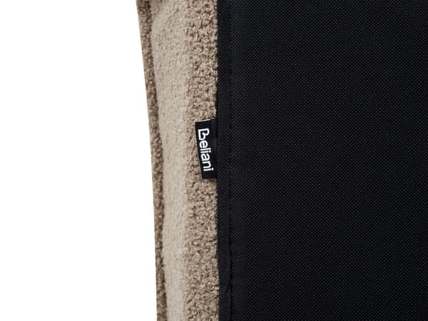 Seng Brun Boucle 180 x 200 cm Moderne To Mands Blød Sengegavl Dobbeltseng Sengeramme Retro Design Stofseng Plys