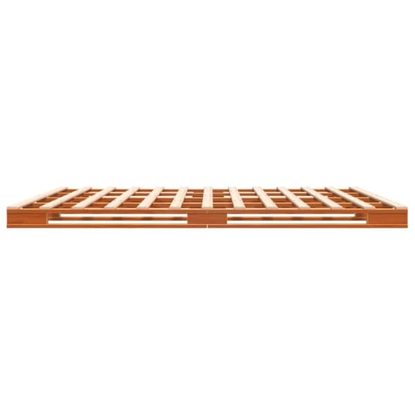 Pallsäng vaxad brun 180x200 cm massiv furu