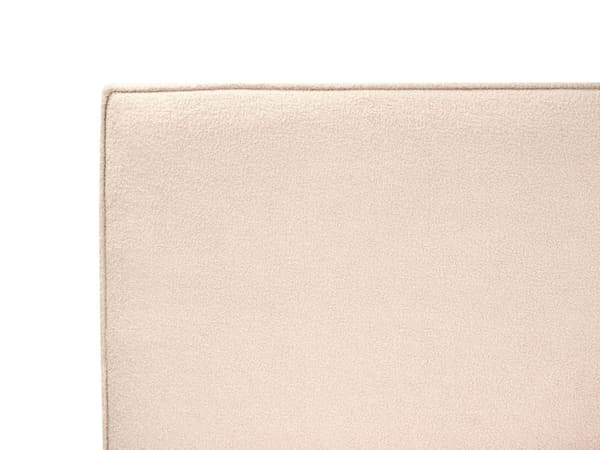 Sengeramme Boucle Beige 140 x 200 cm Polstret sengegavl MDF-ramme Metallben Moderne design Soverom Dobbeltseng