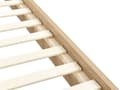 Miniatyrbilde 9 av 11: Sengeramme Boucle Beige 140 x 200 cm Polstret sengegavl MDF-ramme Metallben Moderne design Soverom Dobbeltseng