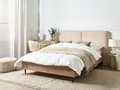 Miniatyrbilde 2 av 11: Sengeramme Boucle Beige 140 x 200 cm Polstret sengegavl MDF-ramme Metallben Moderne design Soverom Dobbeltseng