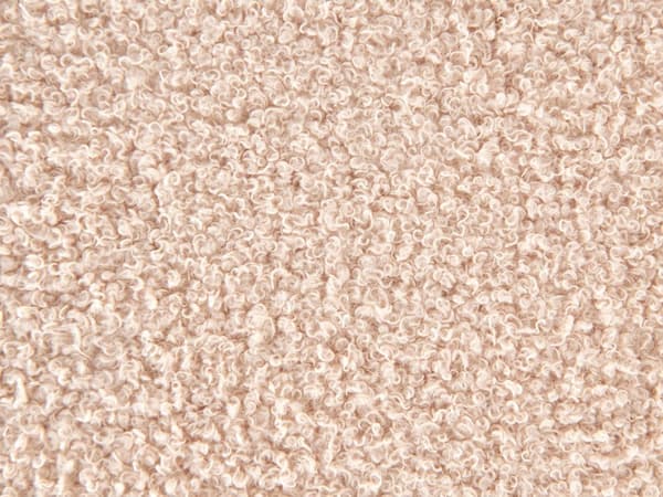 Seng Beige Boucle 140 x 200 cm Vandseng Moderne Blød Polstret Dobbeltseng med Sengegavl Soveværelse Inspiration Kvalitetsseng Vandmadras