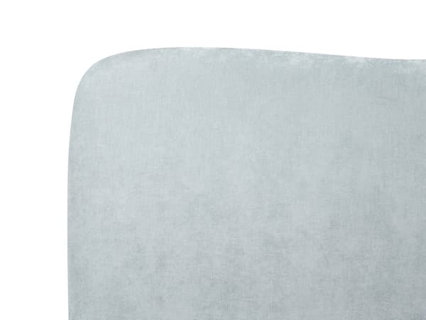 Seng Blå Polyester 180 x 200 cm Moderne To Mands Seng med Opbevaring Blød Sengegavl Dobbeltseng Sengeramme uden Ben Retro Design