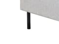 Miniatyrbilde 11 av 11: Seng Lysegrått Stoff Polyester 180 x 200 cm Spaltegulv Halvrund Sengegavl Minimalistisk Retro Design Soverom
