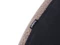 Miniatyrbillede 11 af 11: Taupe boucle polyester seng 180 x 200 cm med ramme polstret halvrund hovedgærde minimalistisk design soveværelse