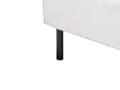 Miniatyrbillede 11 af 11: Beige polyester seng 160 x 200 cm med ramme polstret halvrund hovedgærde minimalistisk design soveværelse